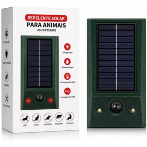 Repelente Solar De Animais Villa Smart Farm Ultrasônico Led 127/220v