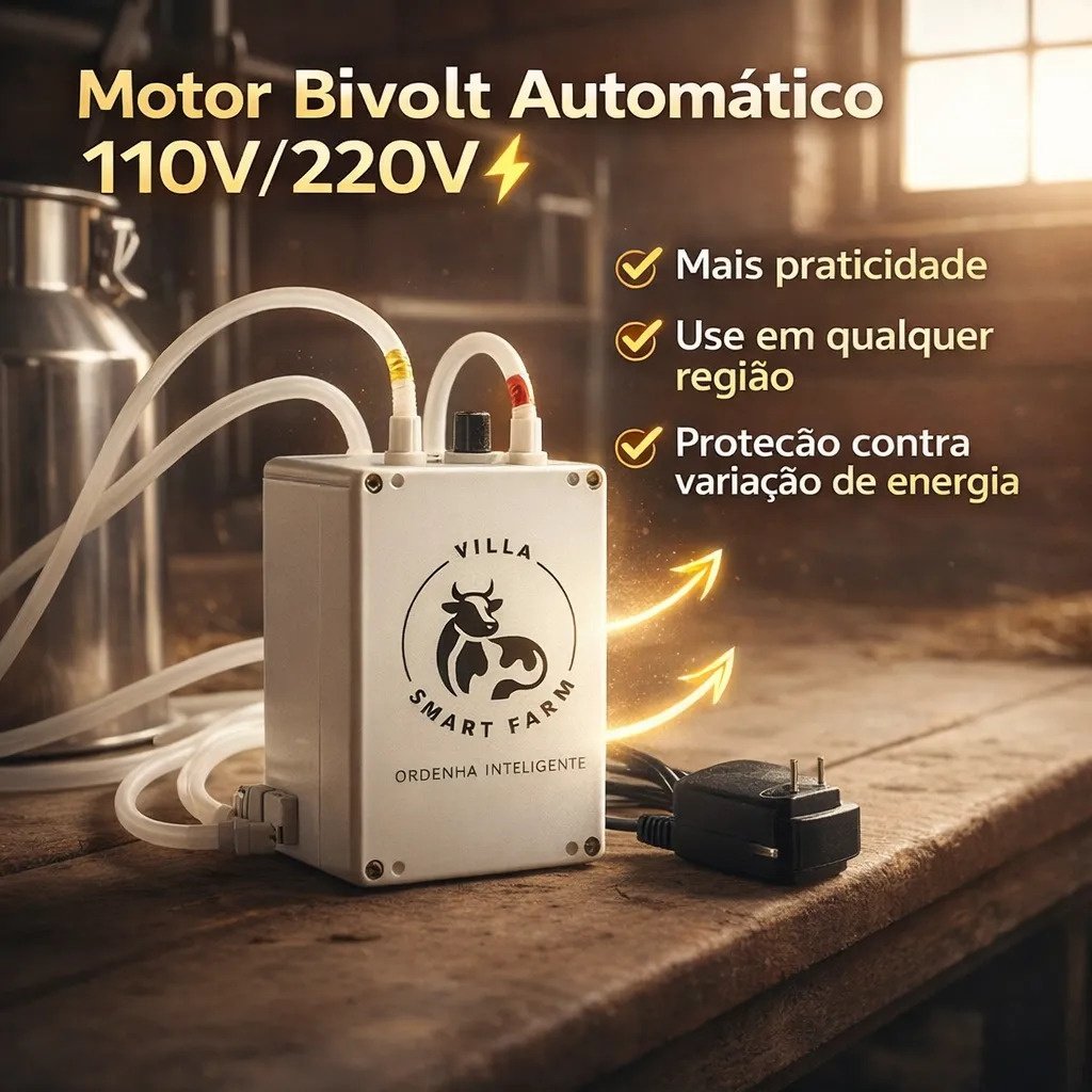 Ordenha Elétrica Vaca 4 Teteiras - Balde Inox 14 Litros - Imagem 6