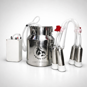 Ordenha Elétrica Vaca 4 Teteiras – Balde Inox 14 Litros