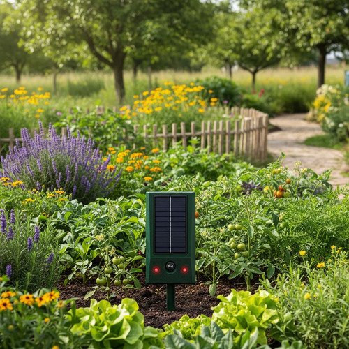 Repelente Solar De Animais Villa Smart Farm Ultrasônico Led 127/220v - Imagem 6