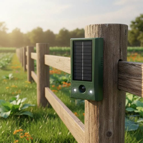 Repelente Solar De Animais Villa Smart Farm Ultrasônico Led 127/220v - Imagem 5