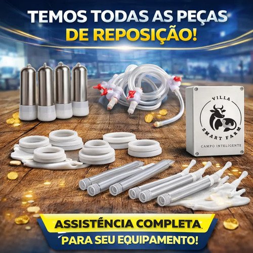 Ordenhadeira Ordenha Villa Smart Farm 22 Litros 4 Teteiras 127/220v - Imagem 7