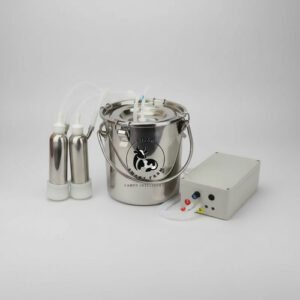 Ordenha Elétrica 5 Litros – Balde Inox – VACAS Ordenha Elétrica 5 Litros – Balde Inox – VACAS