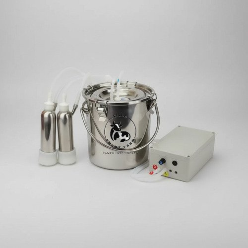 Ordenha Elétrica 5 Litros – Balde Inox – VACAS Ordenha Elétrica 5 Litros – Balde Inox – VACAS