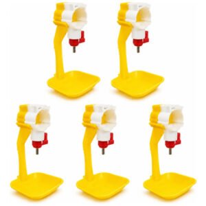 Kit 5 Bebedouro Automático Para Pintinhos Galinha Galinheiro N/a Amarelo Kit 5 Bebedouro Automático Para Pintinhos Galinha Galinheiro N/a Amarelo