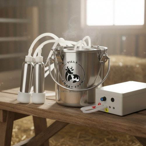 Ordenha Elétrica 5 Litros - Balde Inox - VACAS - Imagem 4
