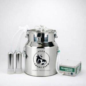 Ordenhadeira 14l Recarregável Villa Smart Farm Movel 2bicos 127/220v Ordenhadeira 14l Recarregável Villa Smart Farm Movel 2bicos 127/220v