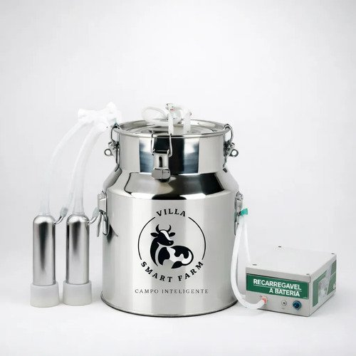 Ordenhadeira 14l Recarregável Villa Smart Farm Movel 2bicos 127/220v Ordenhadeira 14l Recarregável Villa Smart Farm Movel 2bicos 127/220v